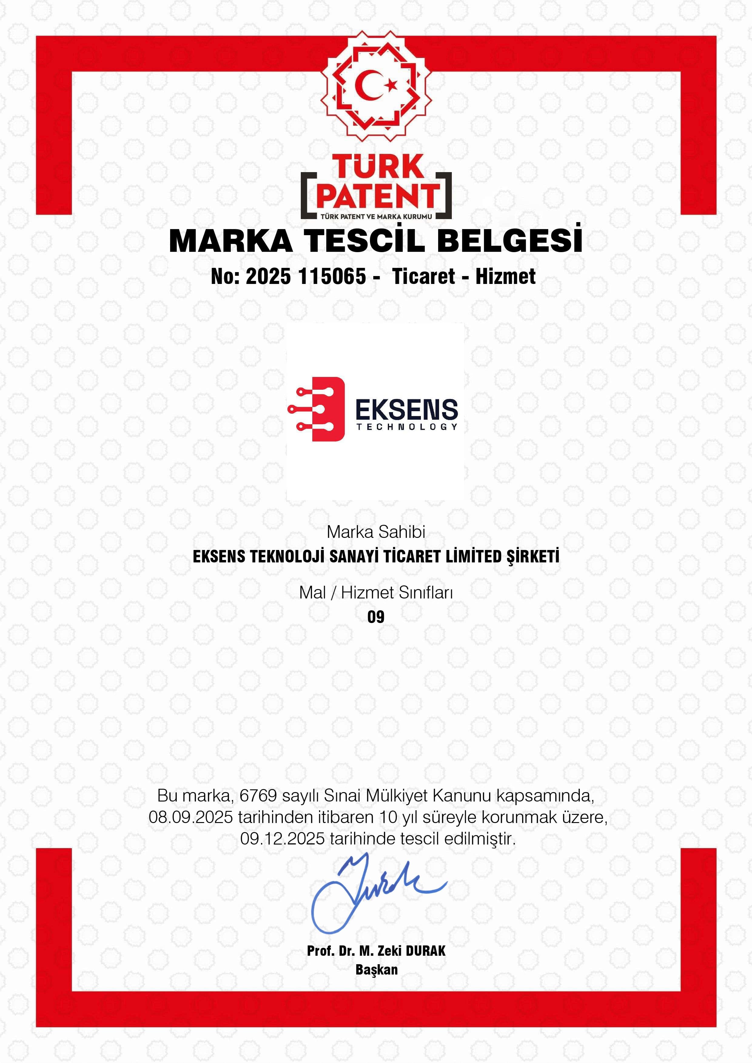 Marka Tescil Belgesi